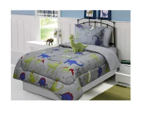 Dinosaur Comforter Set with Furry Friend