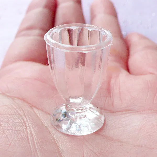 Dollhouse Parfait Cup | Miniature Sundae Cups | Doll House Wine Glass (Set of 7 pcs)