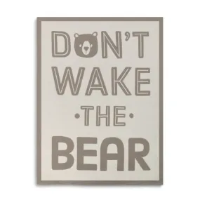 Don't Wake the Bear Woven Blanket - Nursery Keepsake *