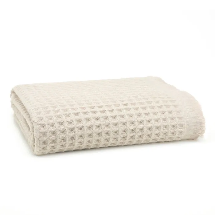 Eggnog Lycia Turkish Cotton Waffle Bath Towel 36x63" 1pc