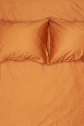 Egyptian Cotton Sateen Bedding in Amber Color