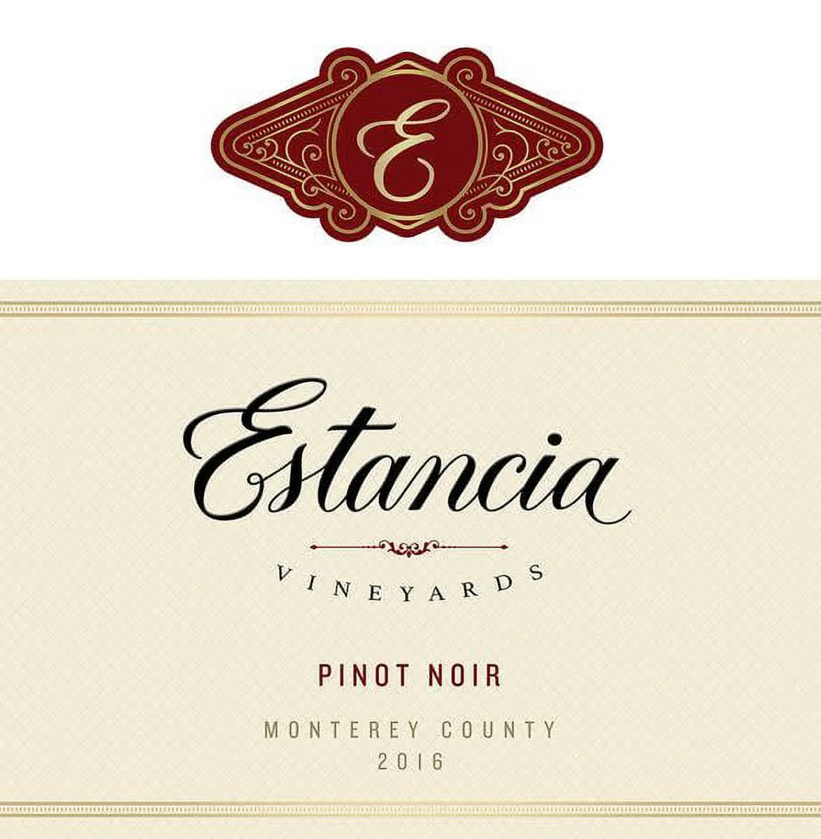 Estancia Pinot Noir Red Wine, California, 750mL Glass Bottle