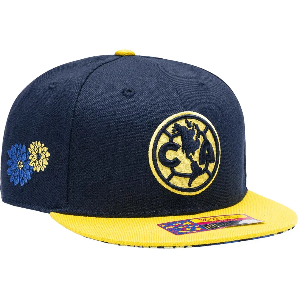 Fan Ink Collection Club America Day Of The Dead Snapback Hat