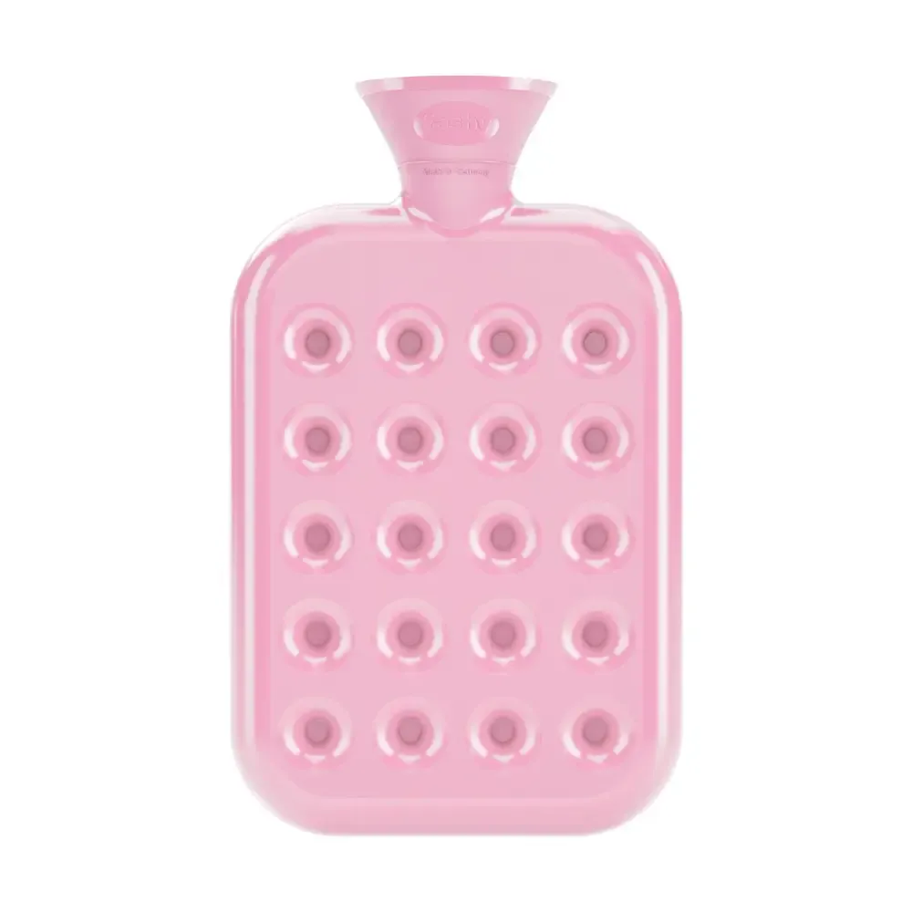 Fashy Padded Hot Water Bottle Padded 1.2 litre Odour Free Pink