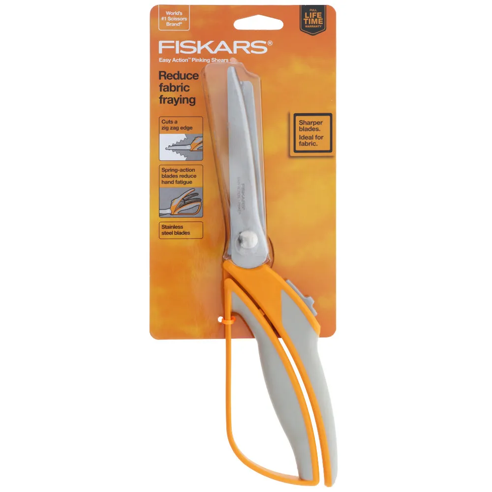 Fiskars 10-1/2" Easy Action Pinking Shears