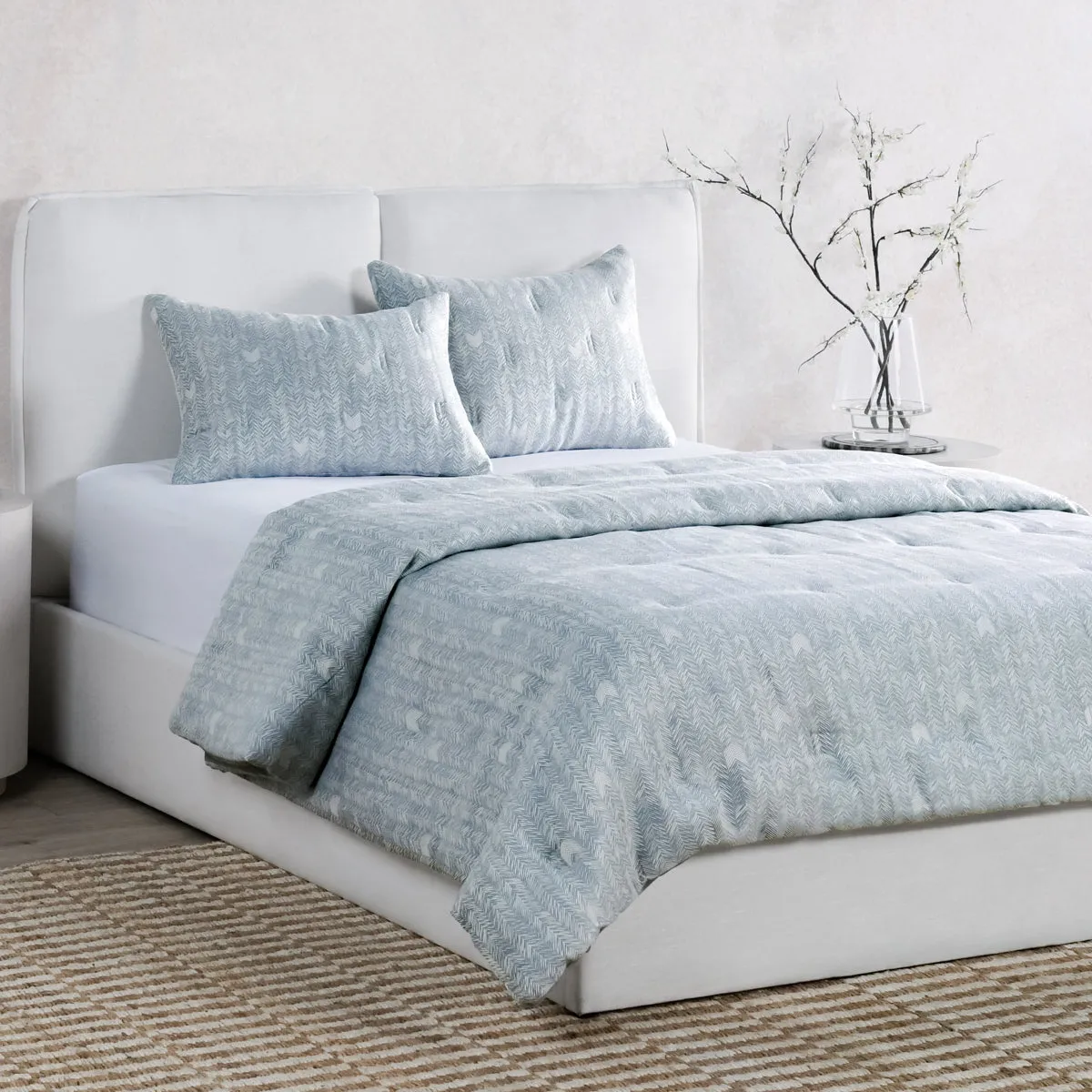 French Herringbone Storm Comforter