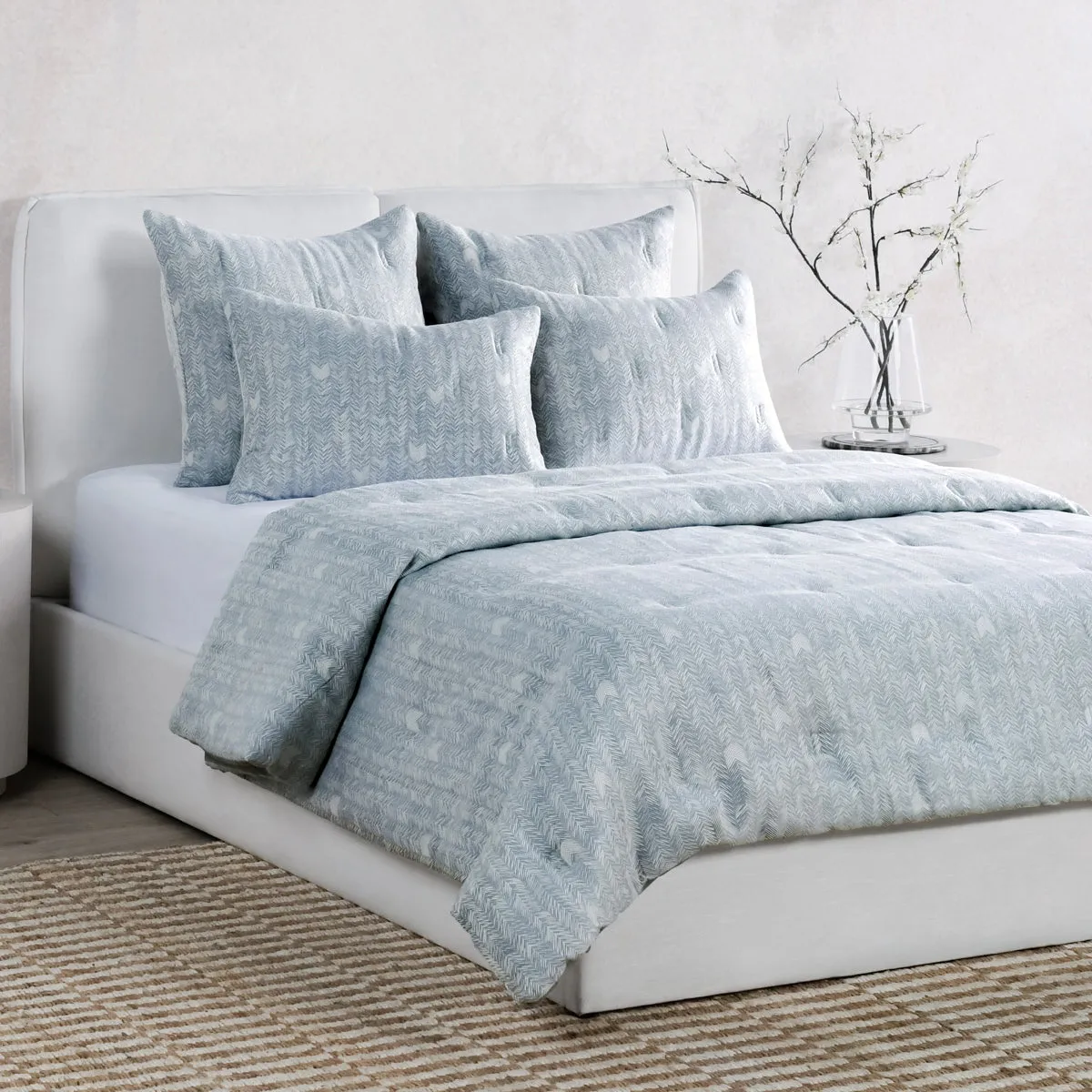 French Herringbone Storm Comforter