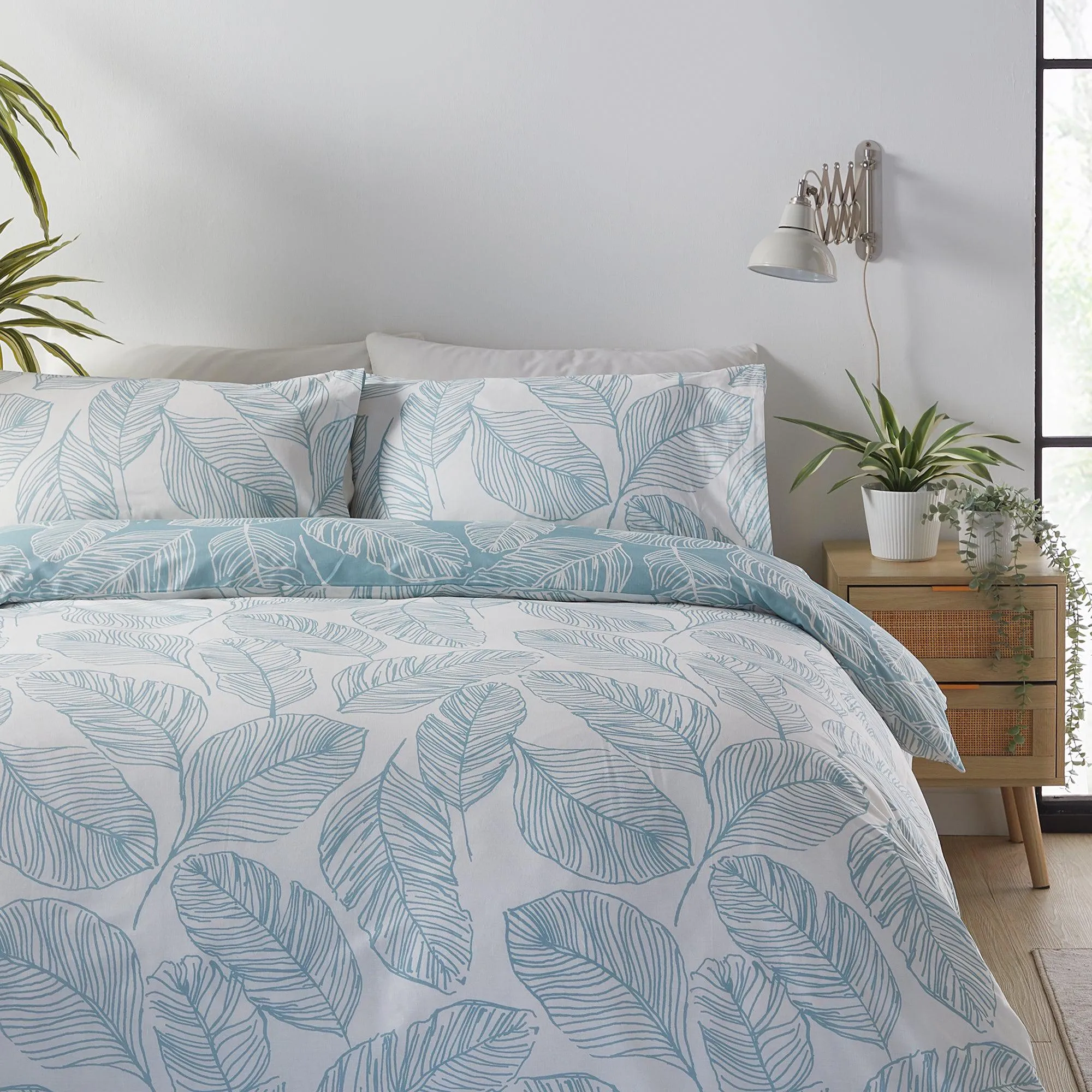 Fusion Matteo Duvet Cover Set - Duck Egg