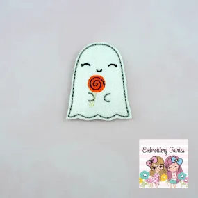 Ghost Lollipop Feltie Design - Halloween Feltie Design - Embroidery Design - Feltie Design - Embroidery File - Feltie File