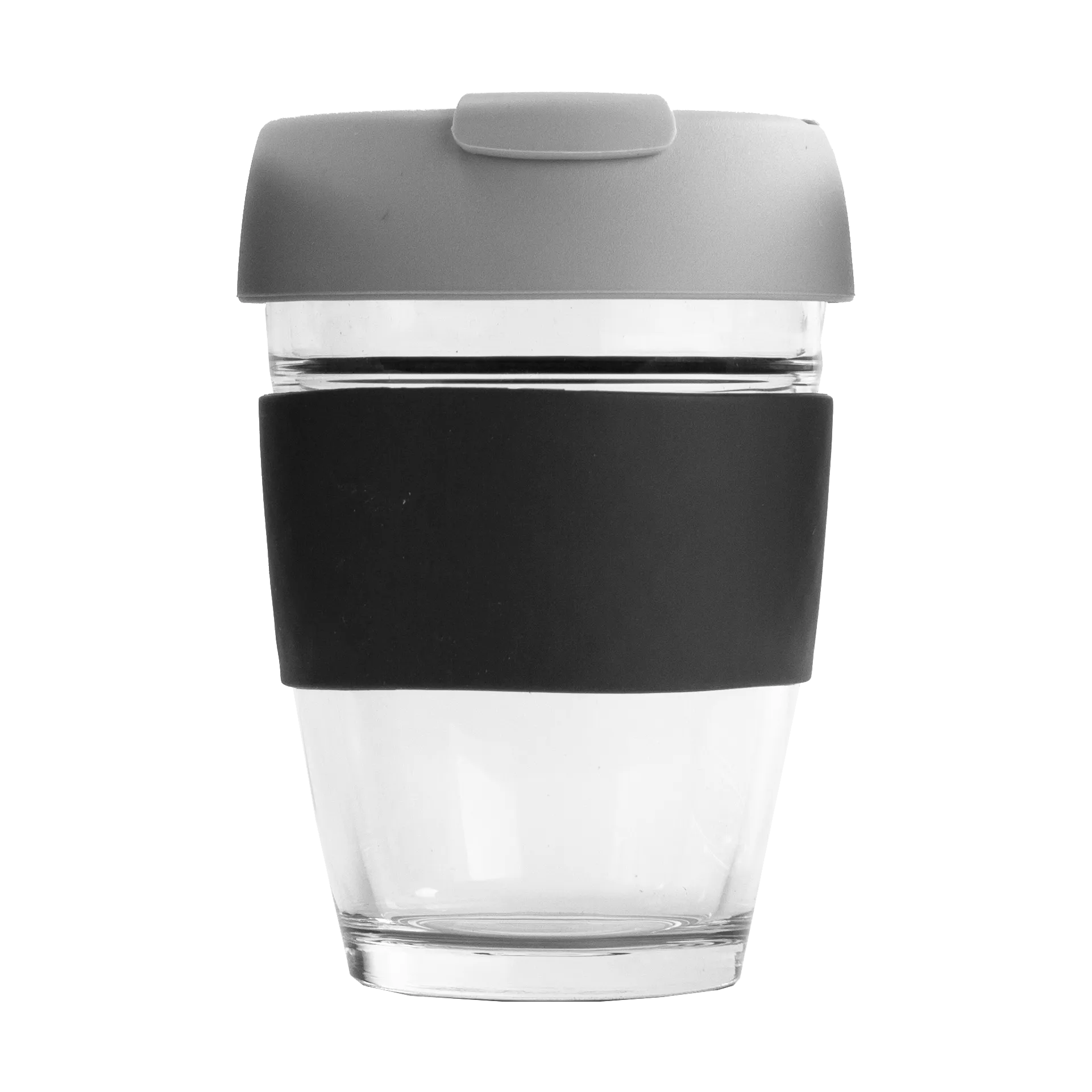 Glass Barista Buddy Cup 2Pc Lid 340ml