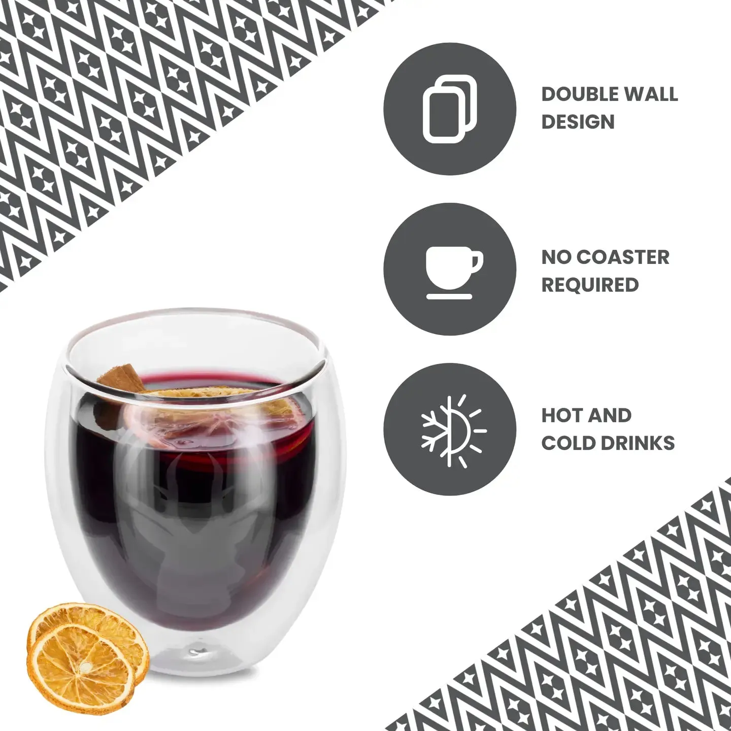 GLÖGG | MULLED WINE GLASS | PAIR