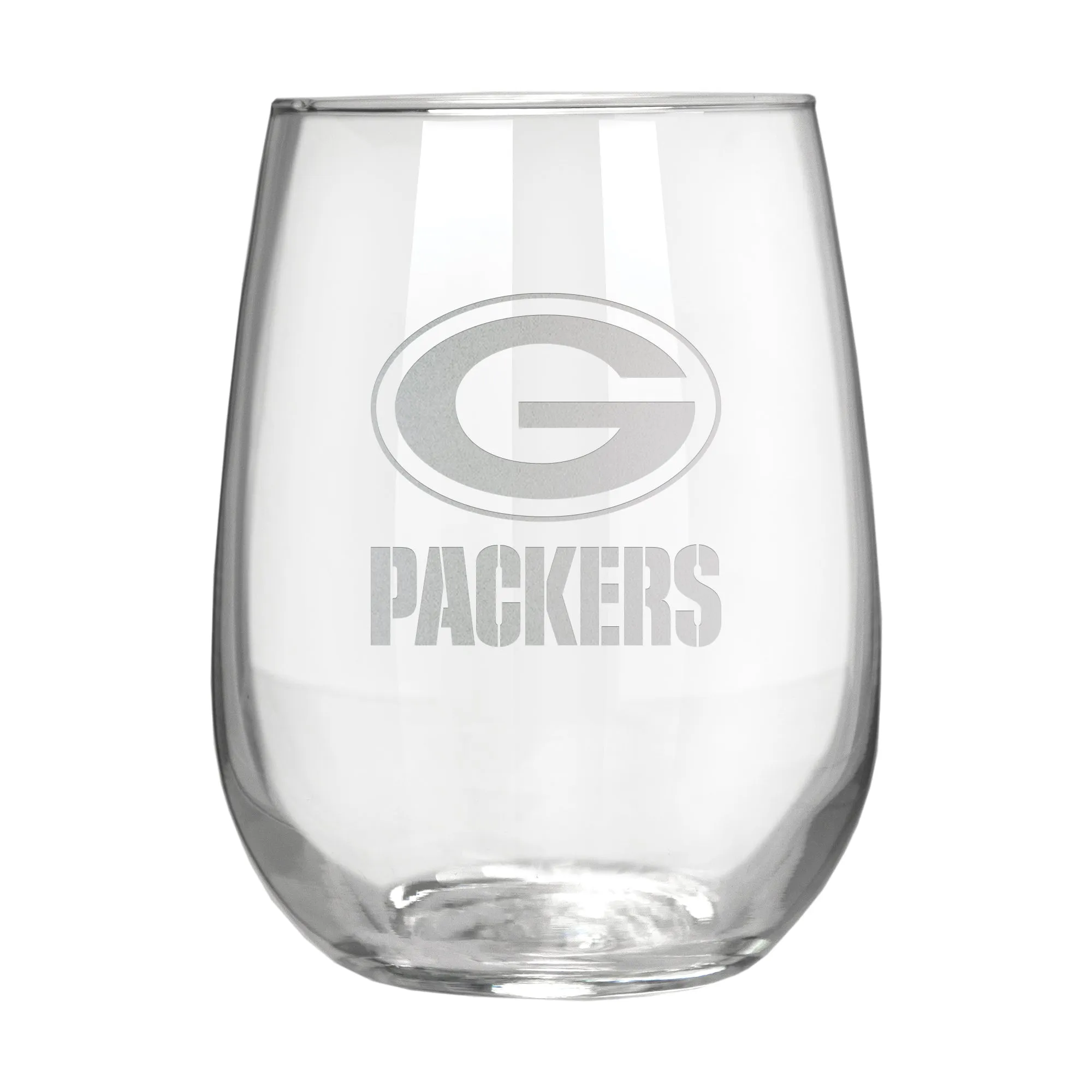 Green Bay Packers 17 oz. Stemless Wine Glass