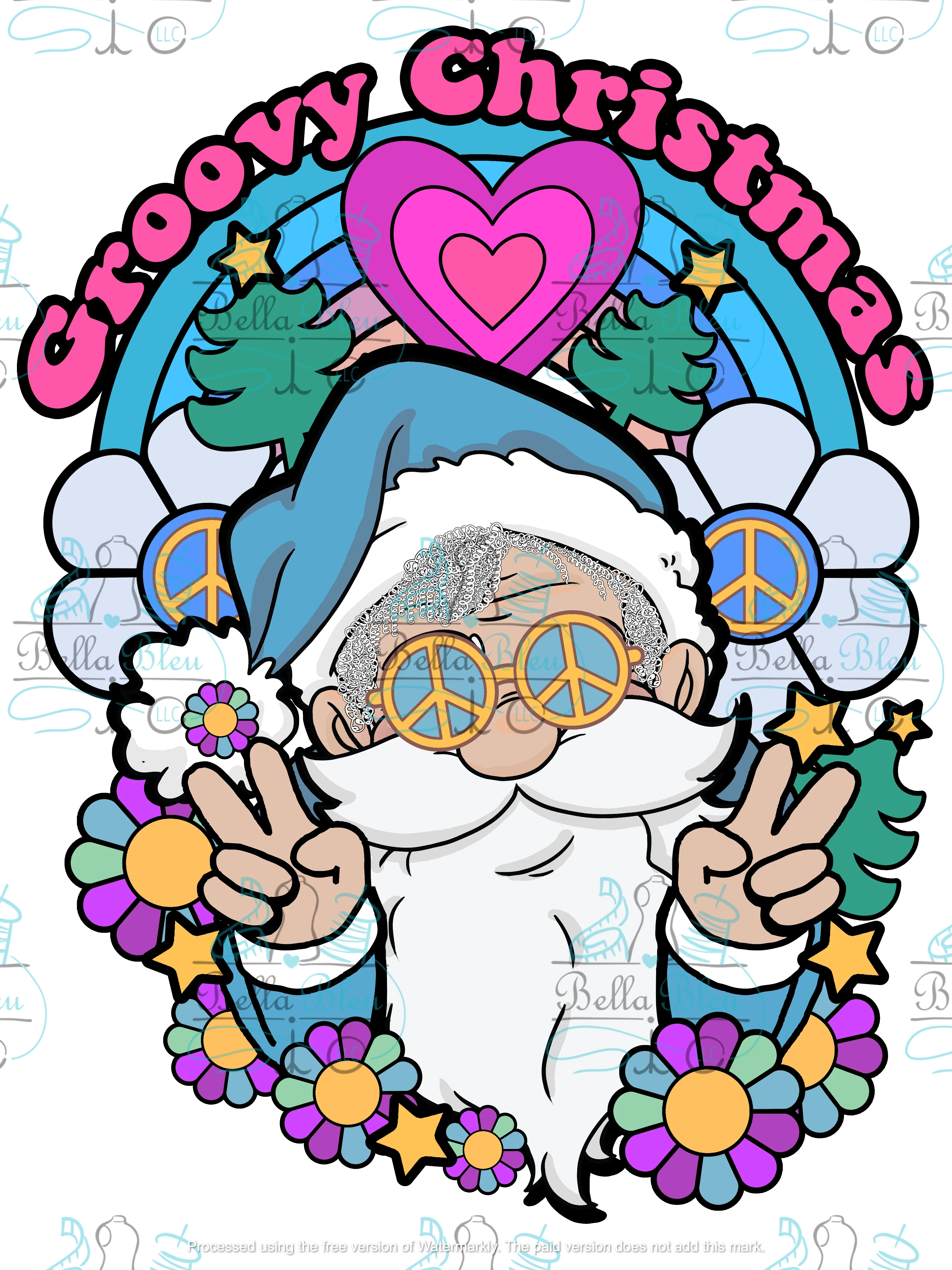 Groovy Santa Sublimation pgn file