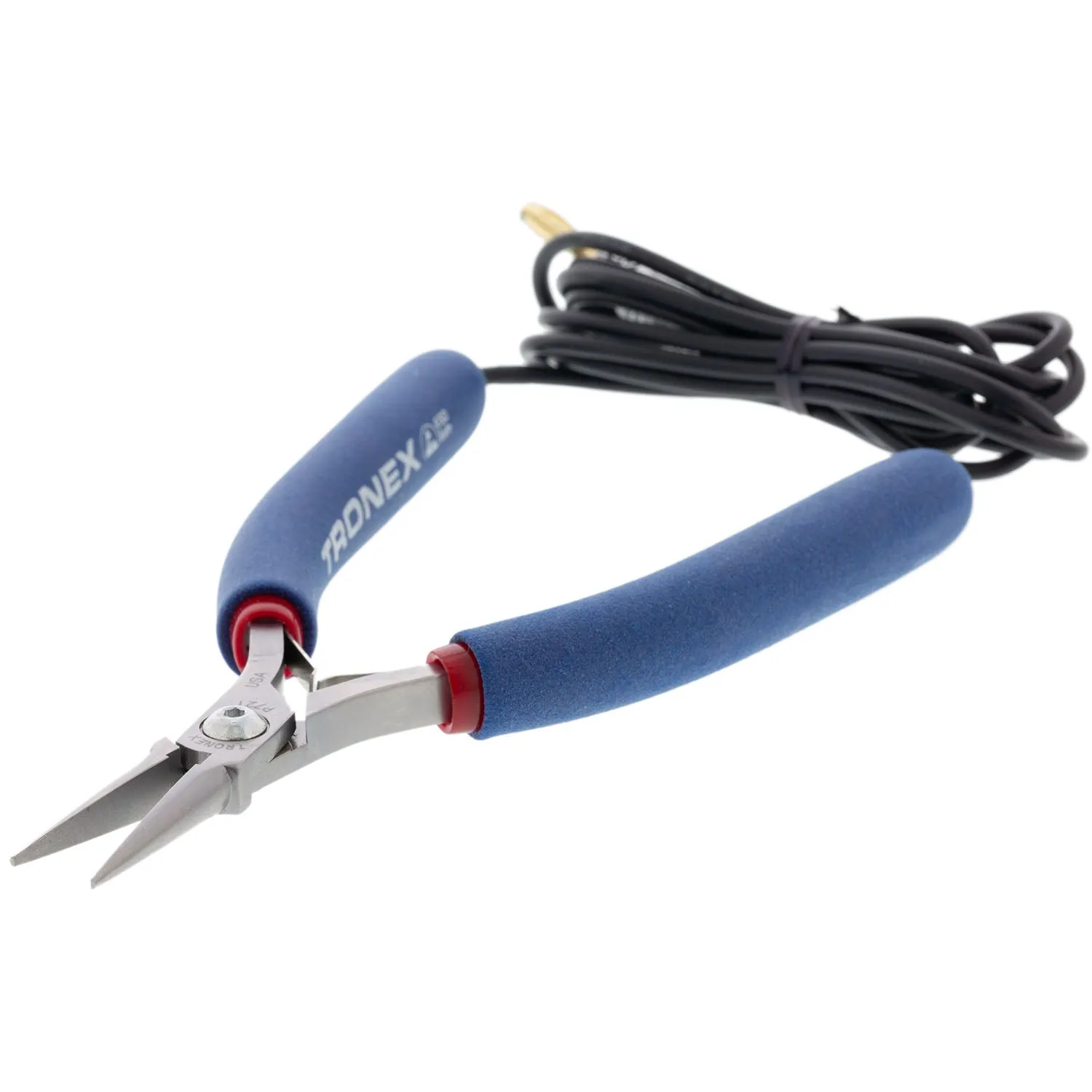 Grounded Pliers - Tronex Needle Nose Pliers For Micro Welders - Long Tip