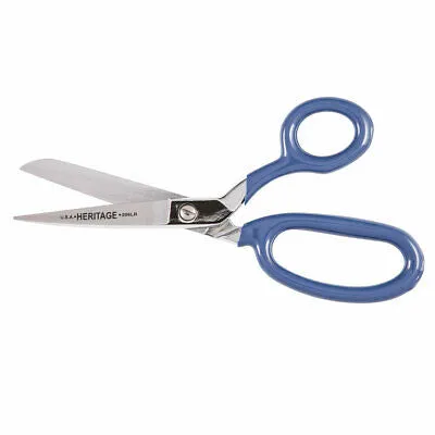 Heritage Cutlery 206LR 6'' Bent Trimmer w/ Large Ring / Blue Coating