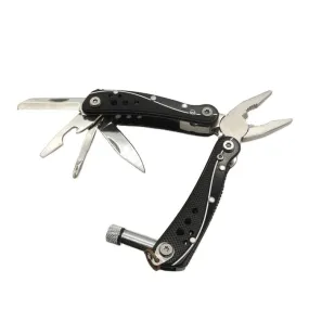 High Quality stainless steel blade Outdoor camping cutting folding multi pliers with LED light