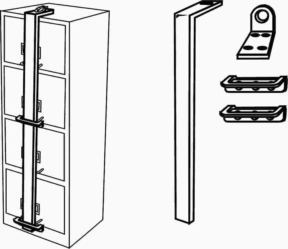 HPC Security Locking File Cabinet Bar 4 or 5 Drawer This Is A Lock For a File Cabinet