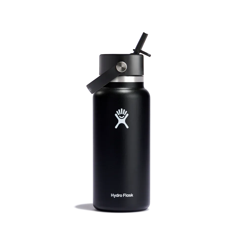 HYDRO FLASK 32oz Wide Mouth (946ml) with Flex Straw Cap