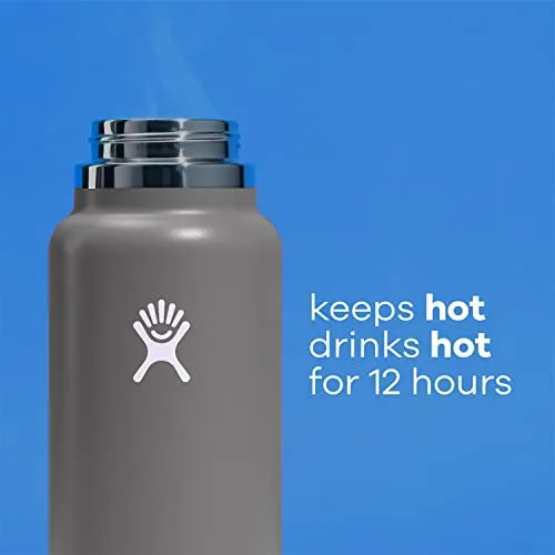 Hydro Flask Wide Mouth Bottle with Flex Cap White 20 oz