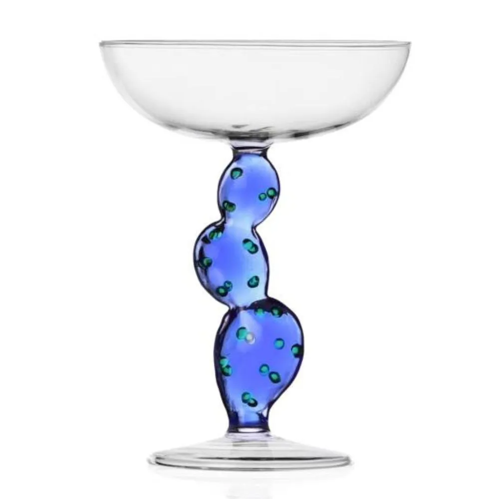 Ichendorf Desert Plants champagne bowl cactus blue by Alessandra Baldereschi