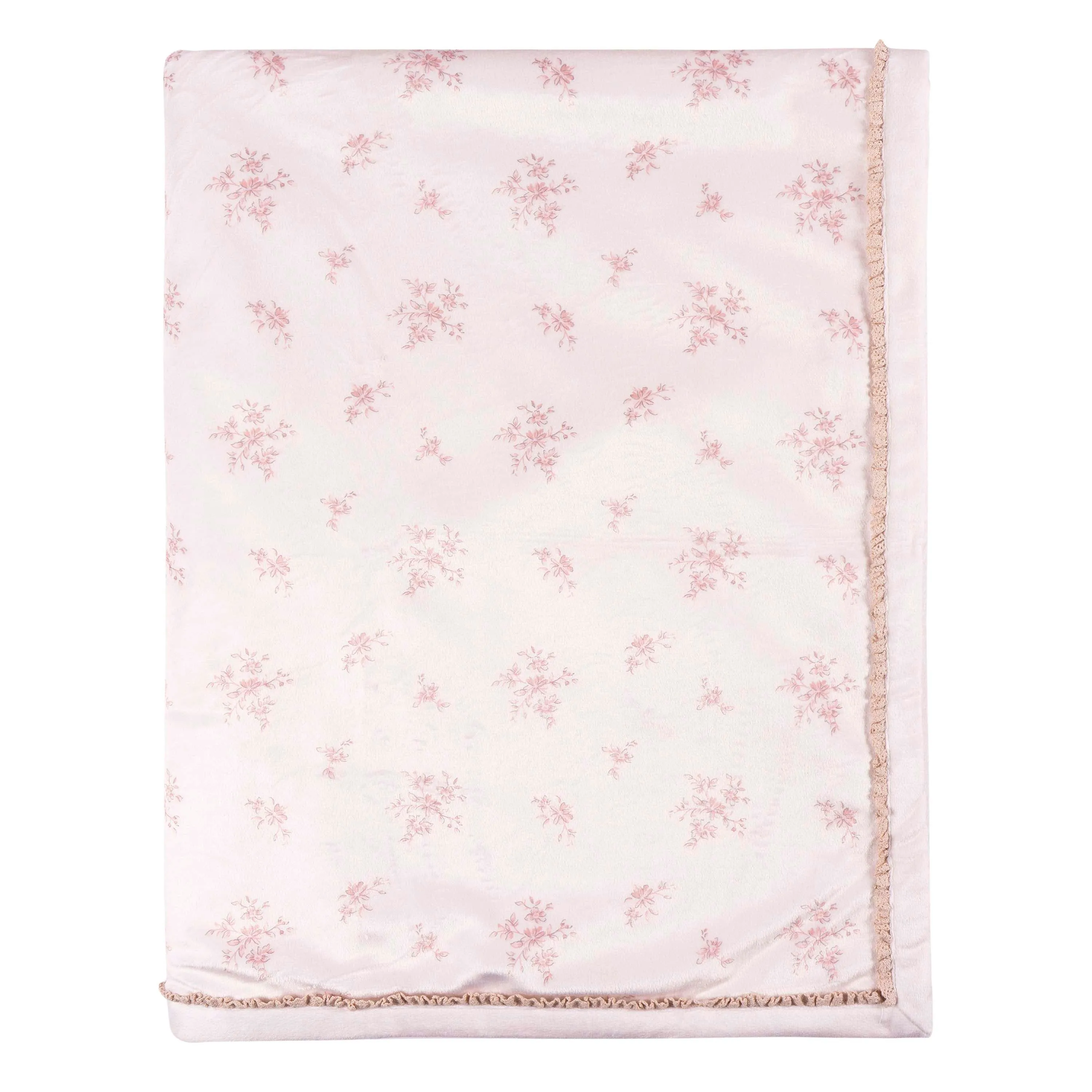 Just Born by Gerber Baby Girl 1-Pack Blanket - PINK FLORAL