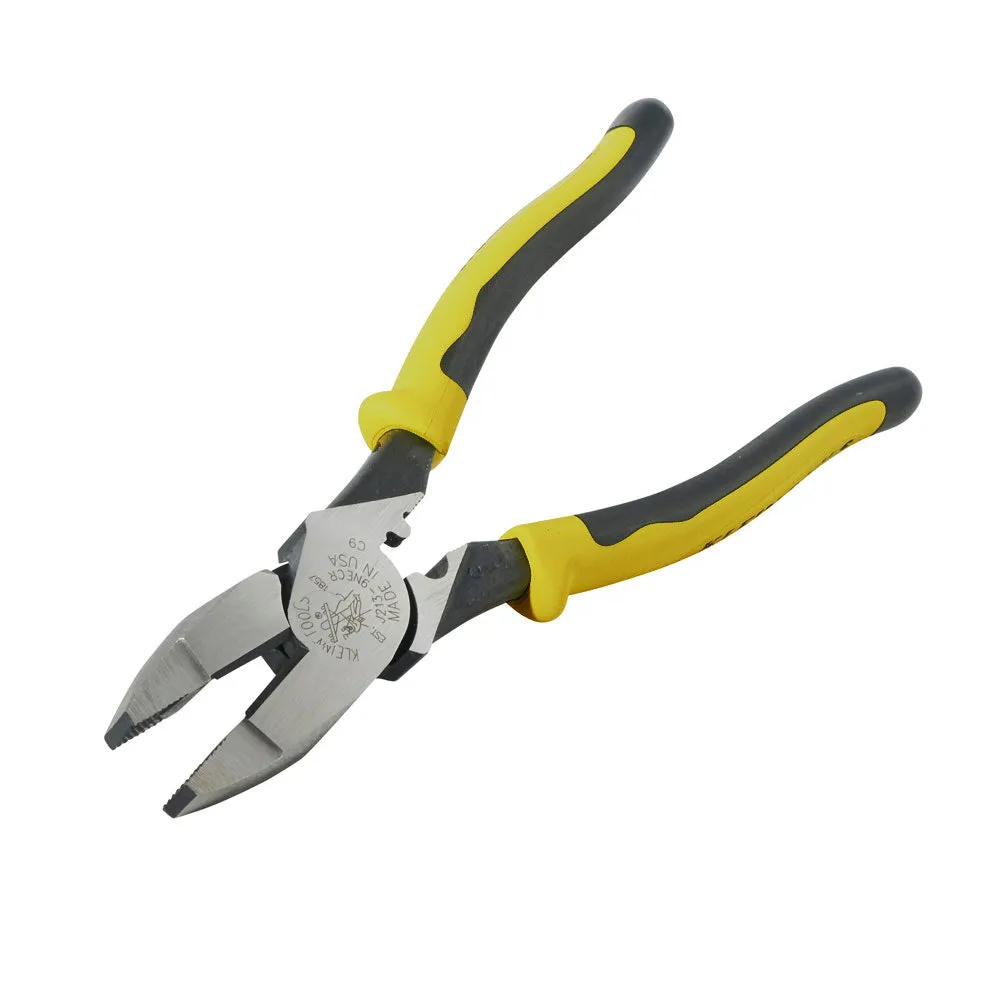 Klein Tools J213-9NECR Journeyman Pliers Connector Crimp Side Cut 9"