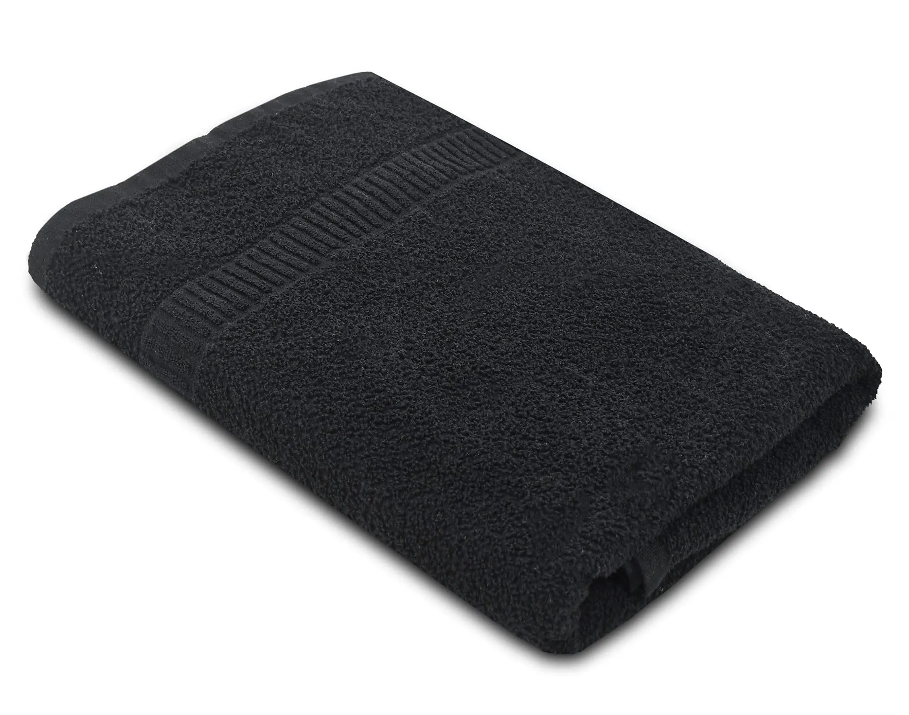 Kuber Industries Premium Super Soft, Fluffy, and Absorbent, Cotton Bath Towel Perfect for Daily Use, 30"x60", Pack of 2 (Black)