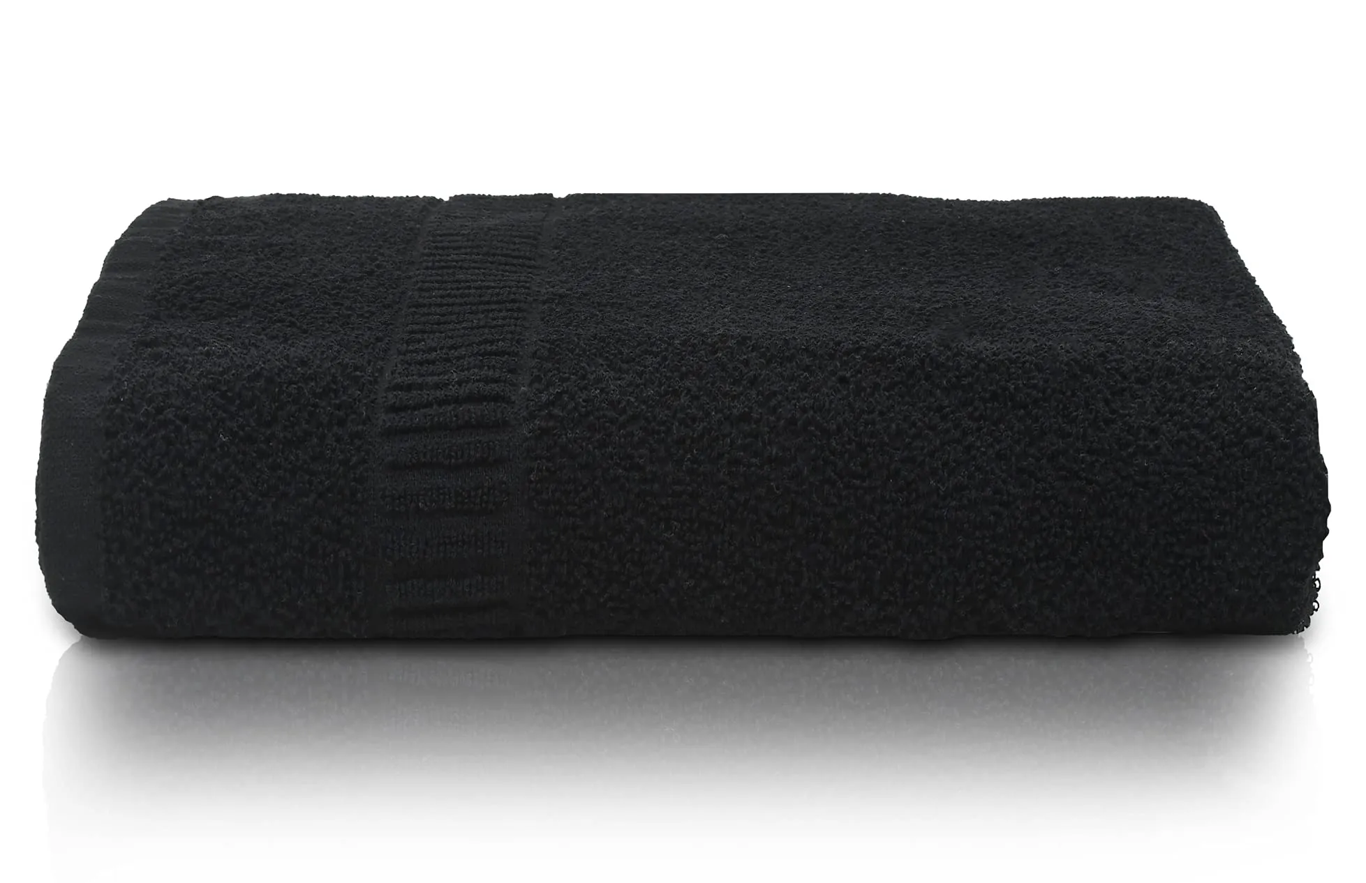 Kuber Industries Premium Super Soft, Fluffy, and Absorbent, Cotton Bath Towel Perfect for Daily Use, 30"x60", Pack of 2 (Black)