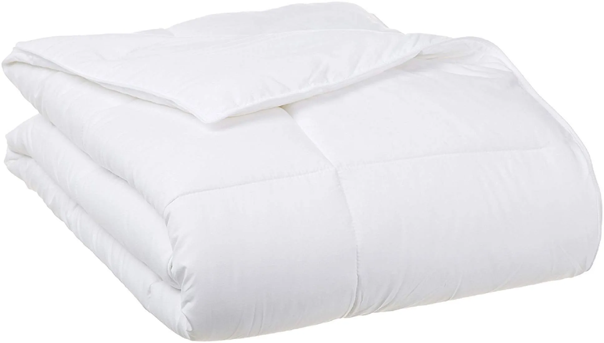 Kuber Industries Reversible Microfibre Double Comforter King Size, White (CLT573)