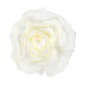 Large Foam Rose Wall  Decor 30 cm - Ivory