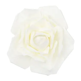 Large Foam Rose Wall  Decor 40 cm - Ivory