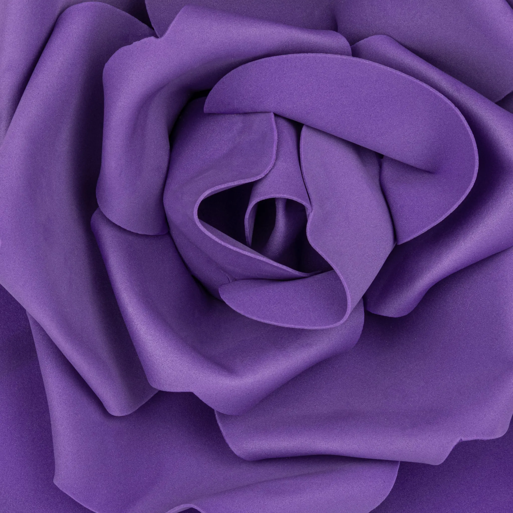 Large Foam Rose Wall  Decor 40 cm - Purple