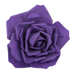 Large Foam Rose Wall  Decor 40 cm - Purple