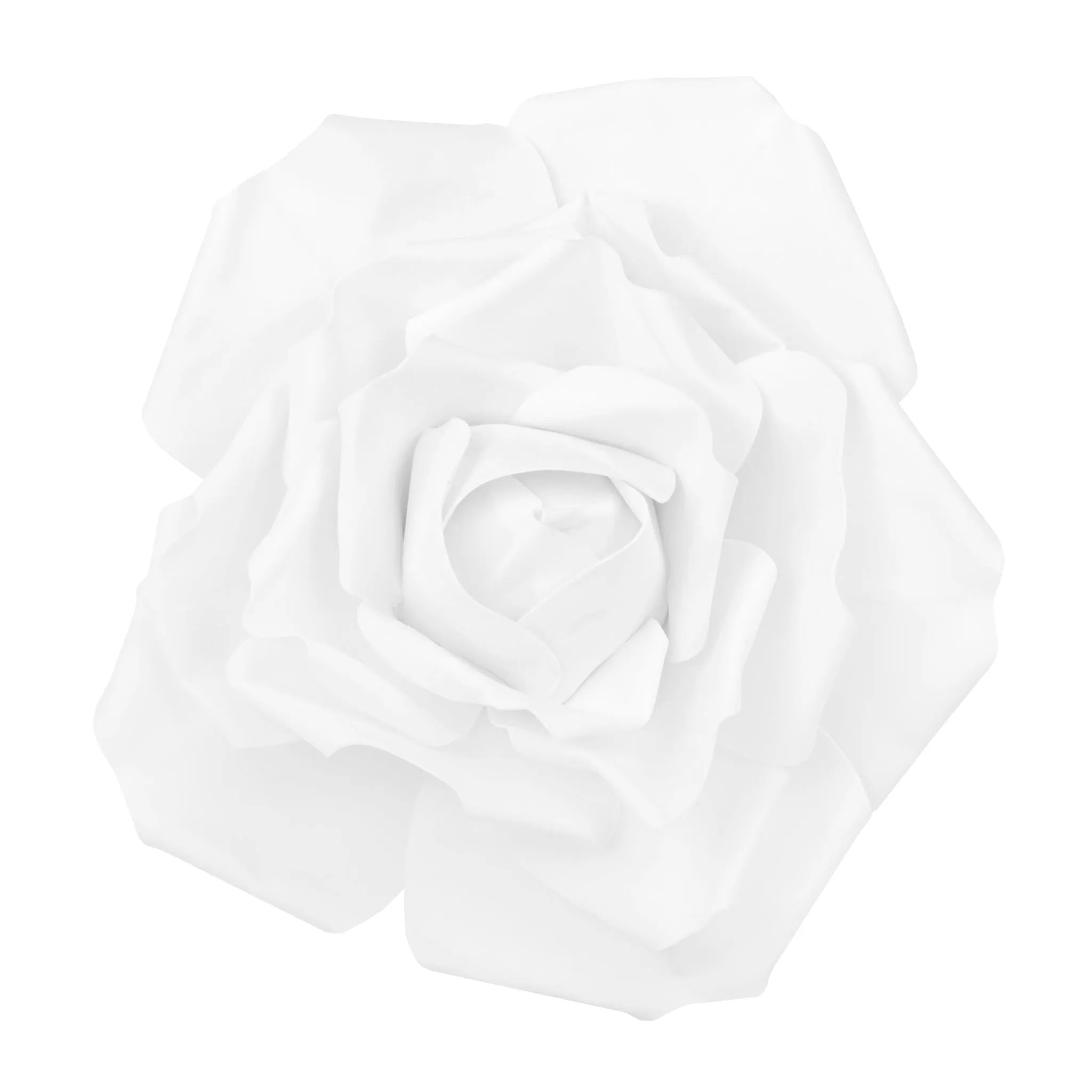 Large Foam Rose Wall  Decor 40 cm - White