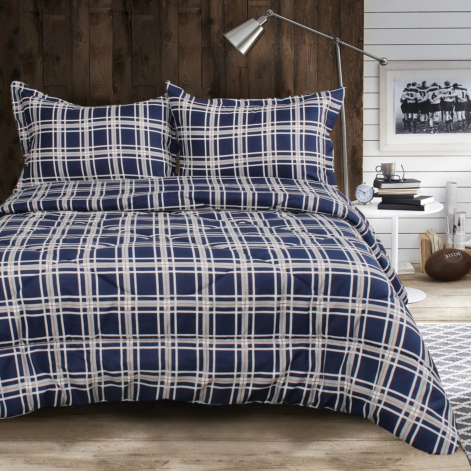 Lauren Taylor - Spencer 3 Piece Printed Comforter Set