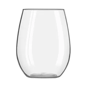 Libbey 109439 15 oz. Infinium DX Tritan Plastic Stemless Wine Glass - Case of 12 Pcs