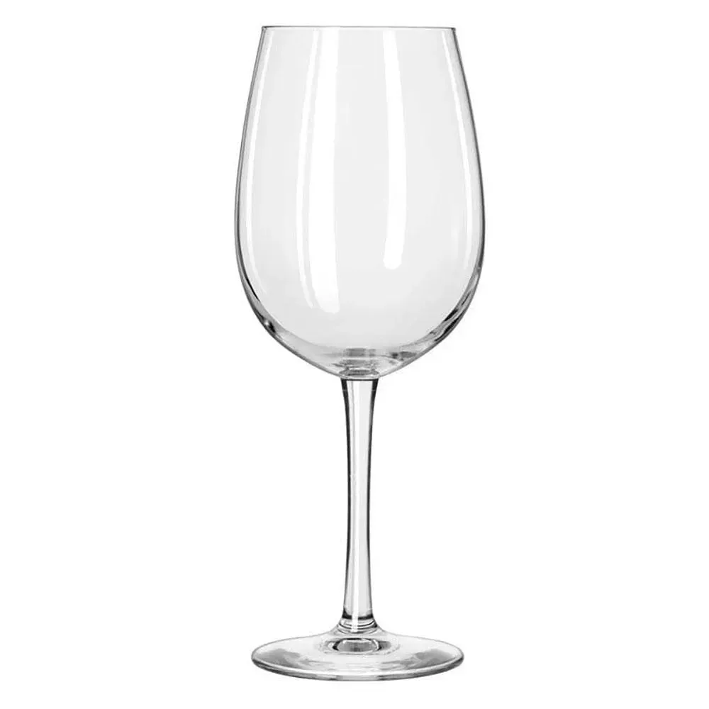 Libbey 7533 Vina Collection Series 16 oz with Elongated Bowl and Thin Stem For Red Wine and White Wine, Case of 12 Pcs