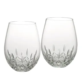 Lismore Essence Stemless Wine Deep Red Set Of 2