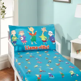 Llama Llama Toddler Fitted Sheet and Pillowcase Set