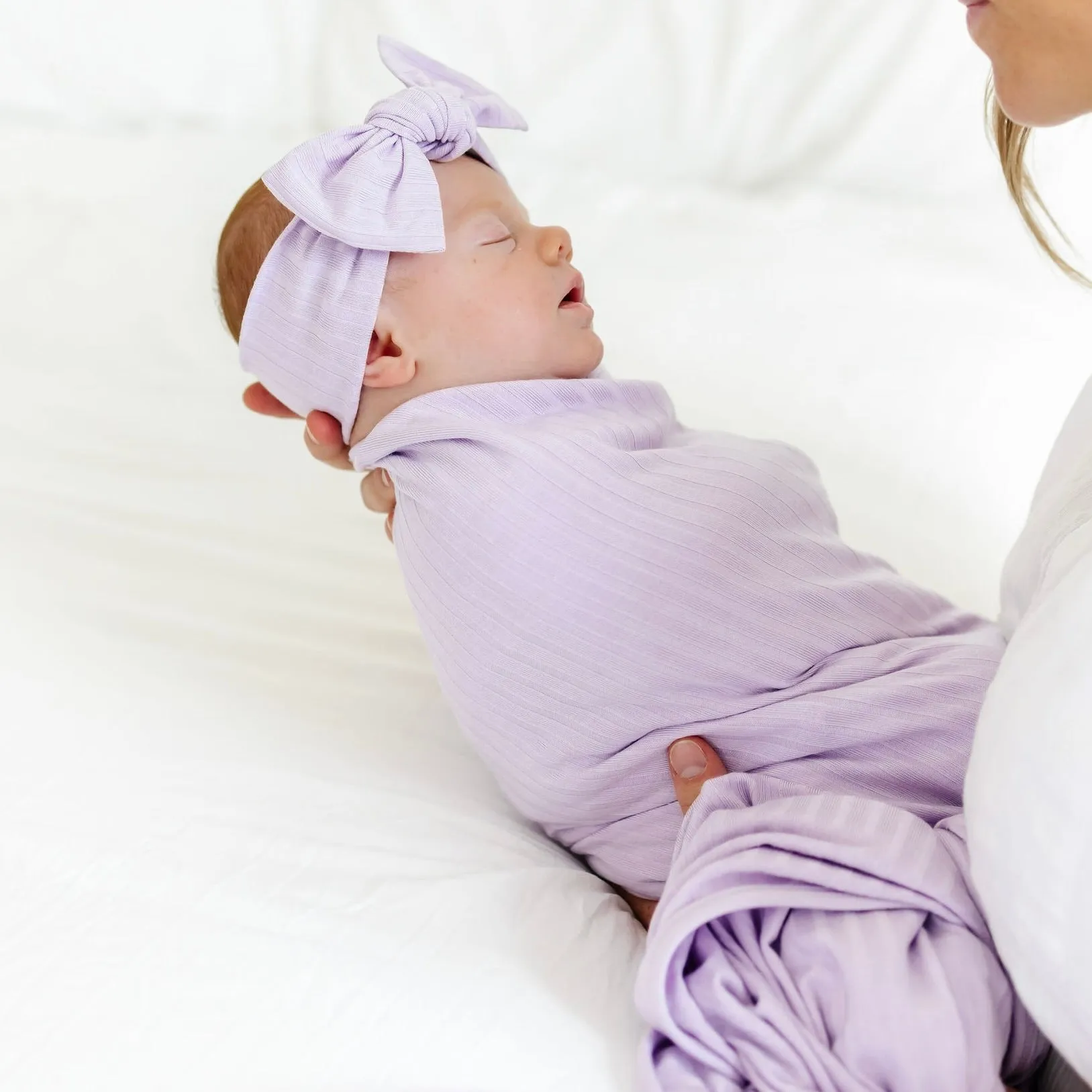 Lola Ribbed Swaddle Blanket