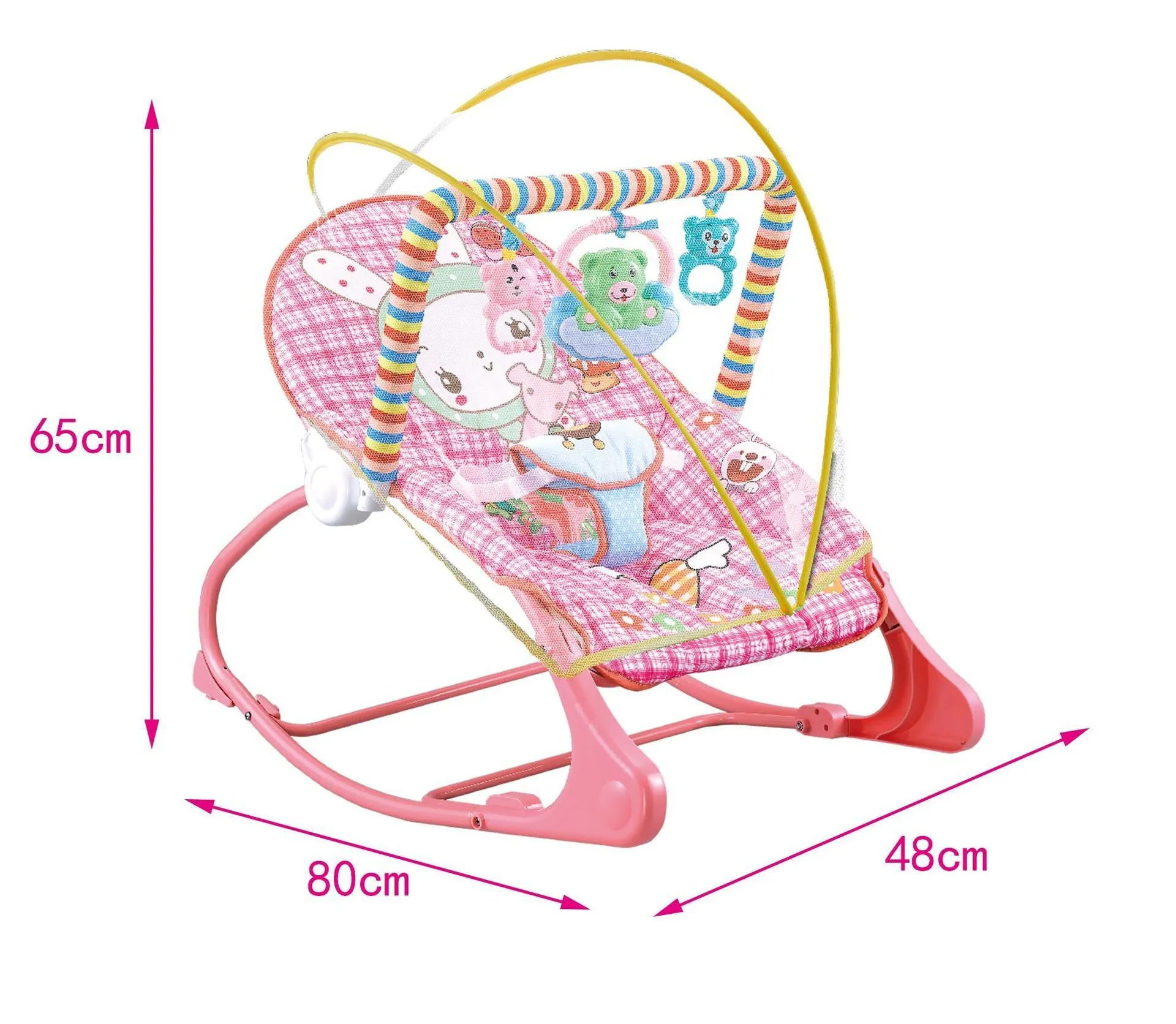 LovelyRLovely Baby Portable Foldable Rocking Bed With Mosquito Net