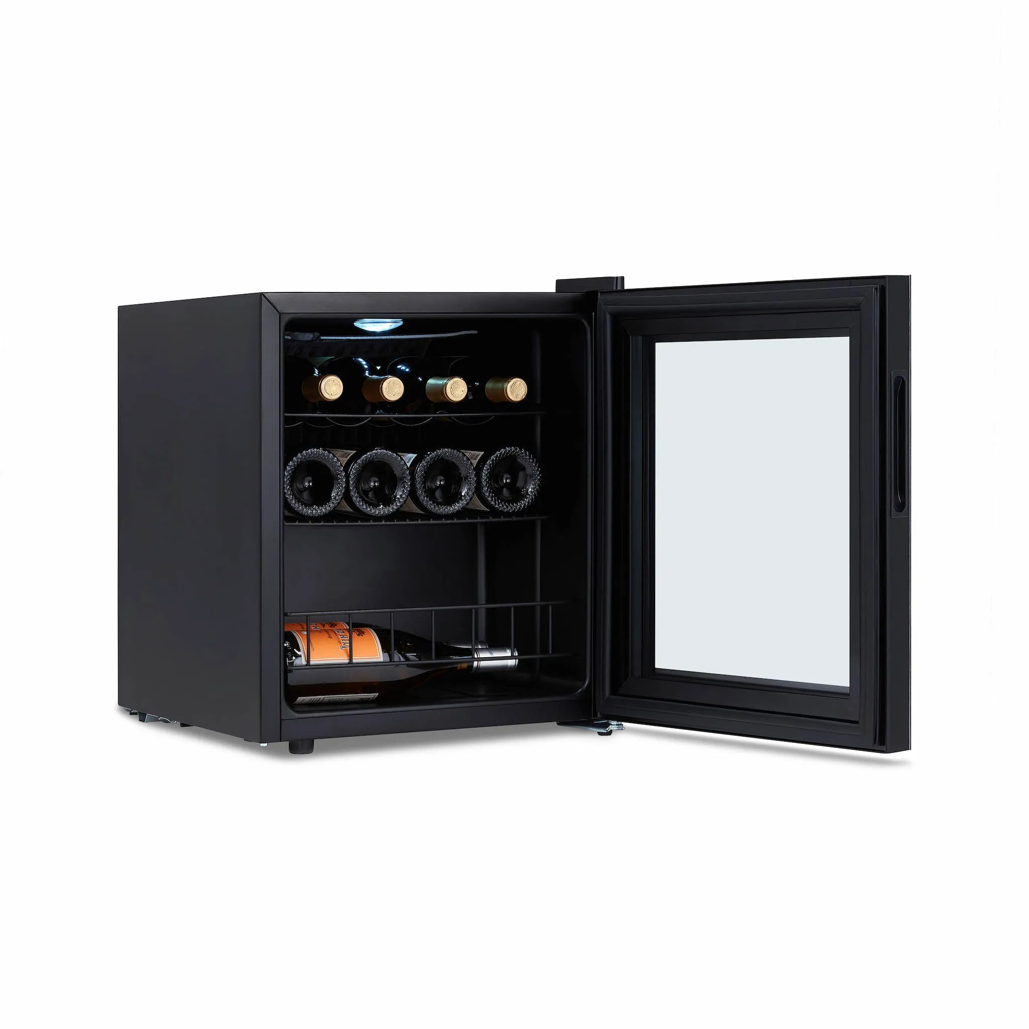 Luma® 16-Bottle 16.9" Black Freestanding Wine Fridge