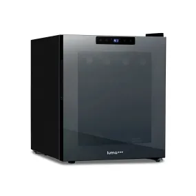 Luma® 16-Bottle 16.9" Black Freestanding Wine Fridge