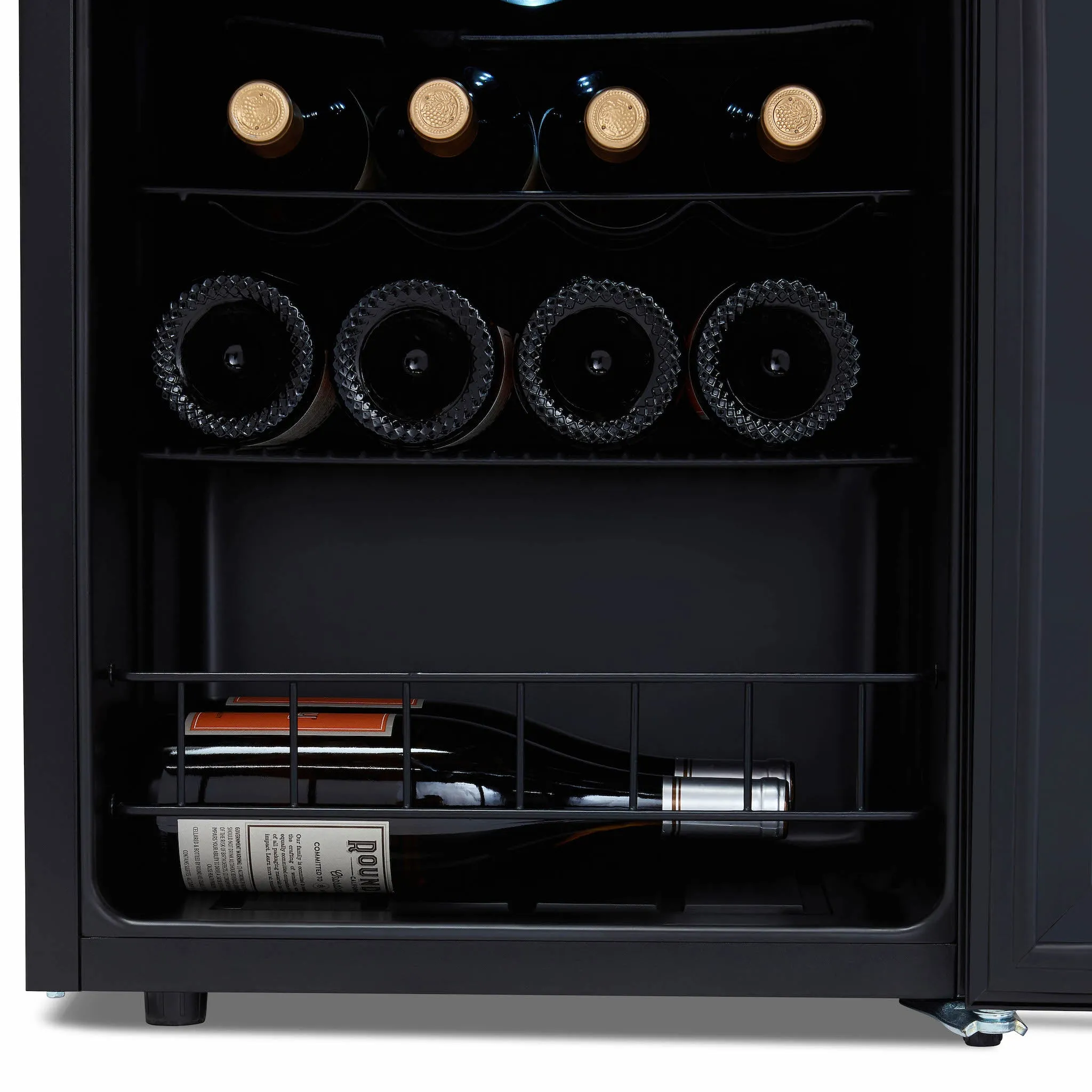 Luma® 16-Bottle 16.9" Black Freestanding Wine Fridge