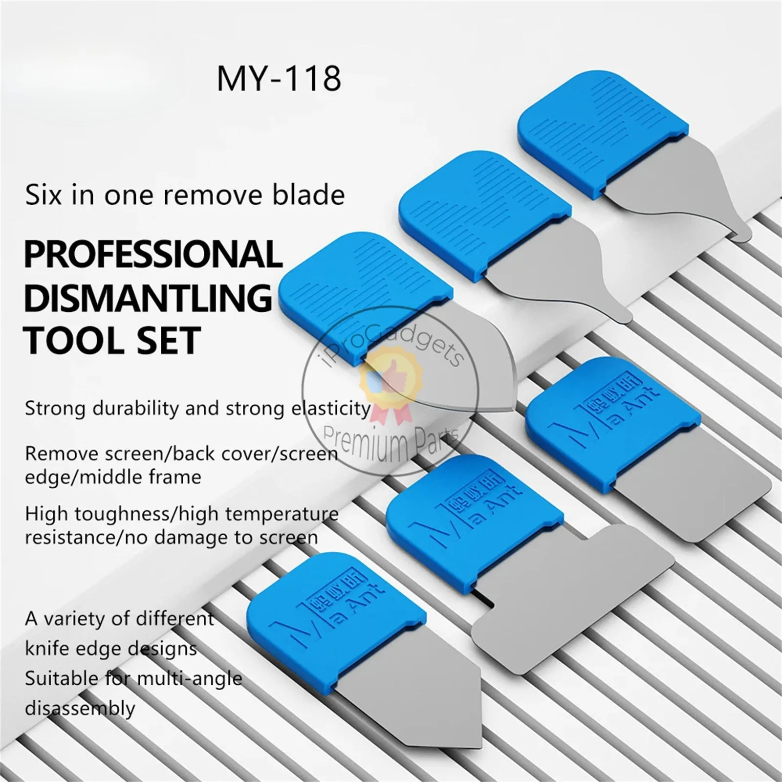 Maant MY-118 Ultra Thin Metal Steel Opening Tool Mobile Phone Removal Battery Disassembly Screen Separating Opening Pry Tools