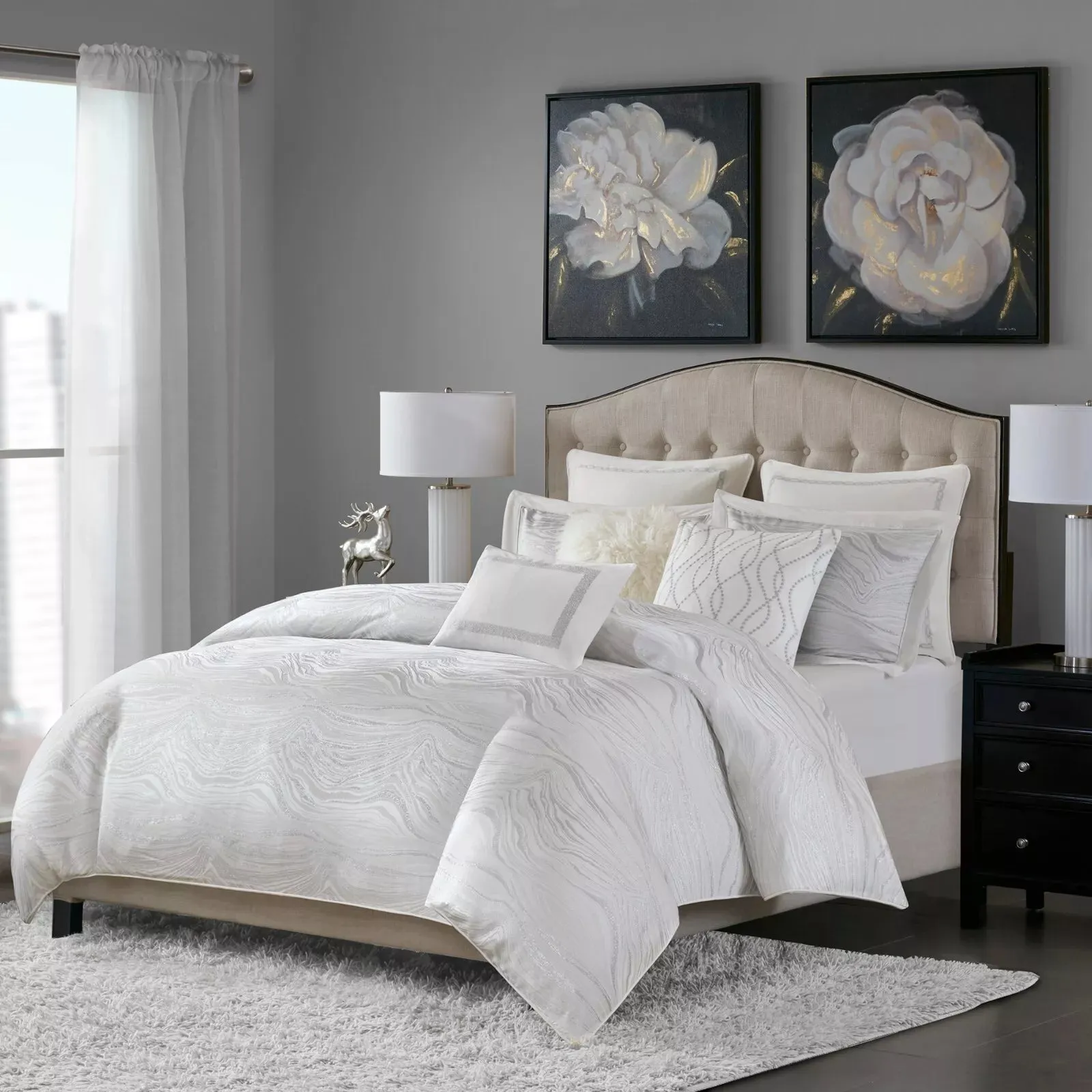 Madison Park Signature Hollywood Glam 8-PC. Comforter Set, Queen Bedding