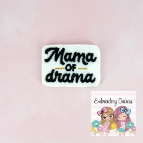 Mama of Drama Feltie File - Mom Feltie Design - ITH Embroidery File -  Embroidery File - Machine Embroidery Design - Feltie File