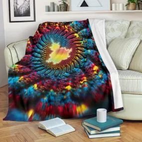 Mandelbrot Buddha: Fractal Meditation | Microfleece Blanket | Makroverset