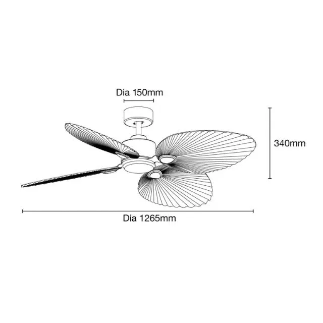 Martec Kingston DC 1260mm WIFI Remote Control Ceiling Fan Old Bronze