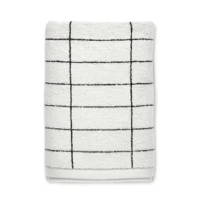 mette ditmer | tile stone hand towel | black   off white - DC